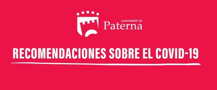 Recomendaciones sobre el COVID-19 del Ajuntament de Paterna
